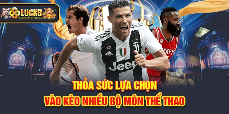 Thỏa sức lựa chọn vào kèo nhiều bộ môn thể thao