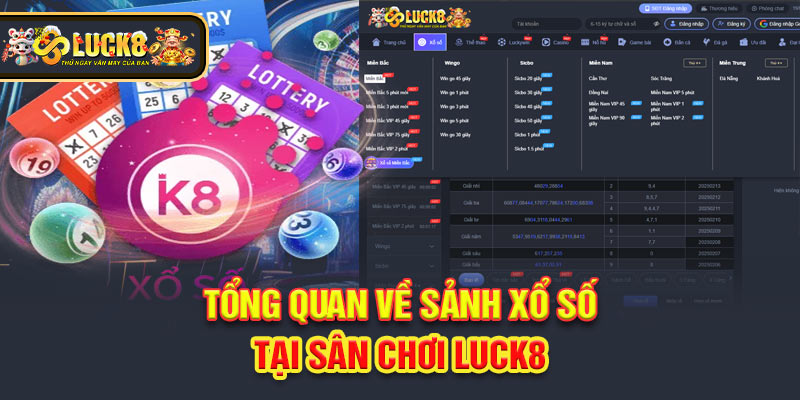 Tổng quan về sảnh xổ số tại sân chơi Luck8